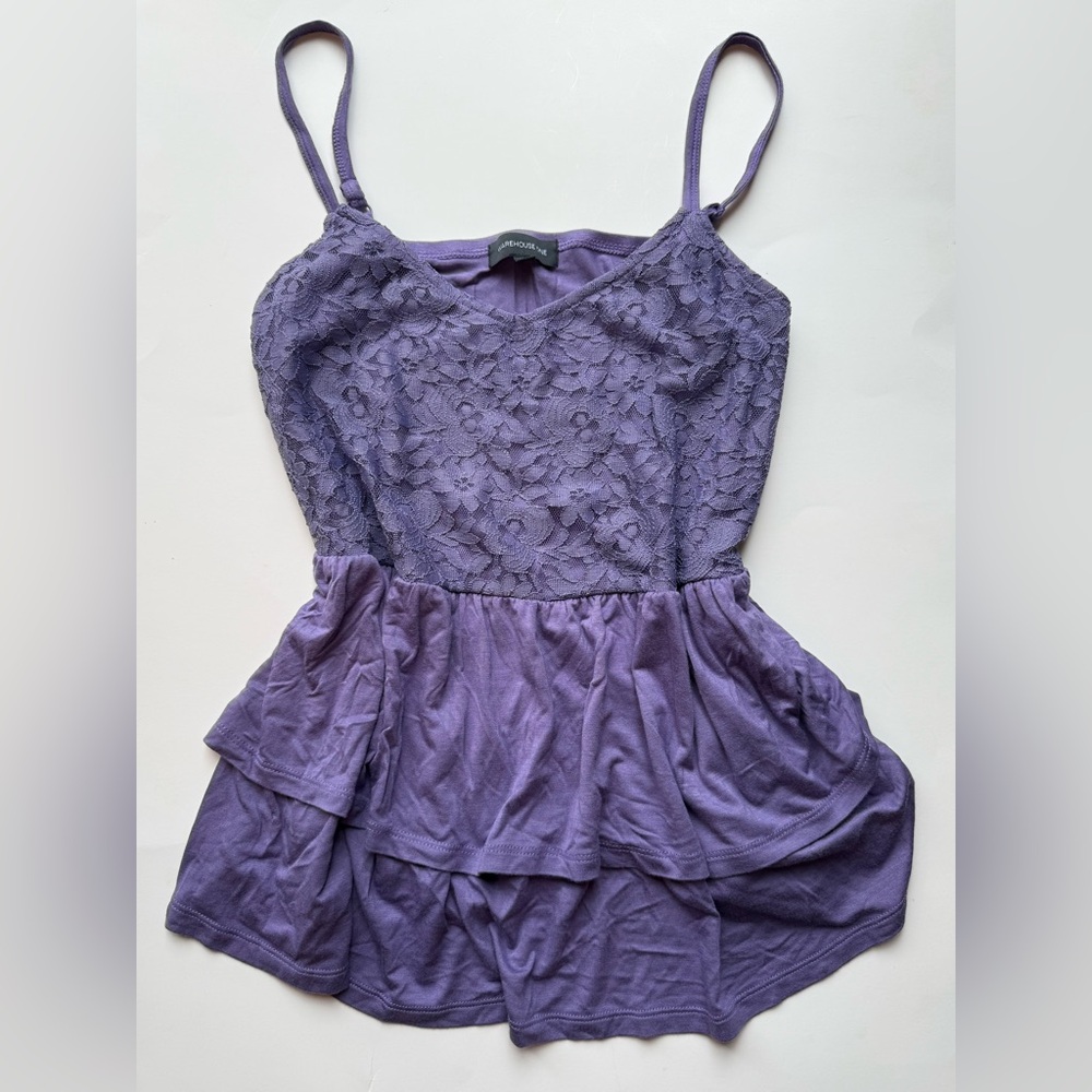 Warehouse Lavender Lace Top